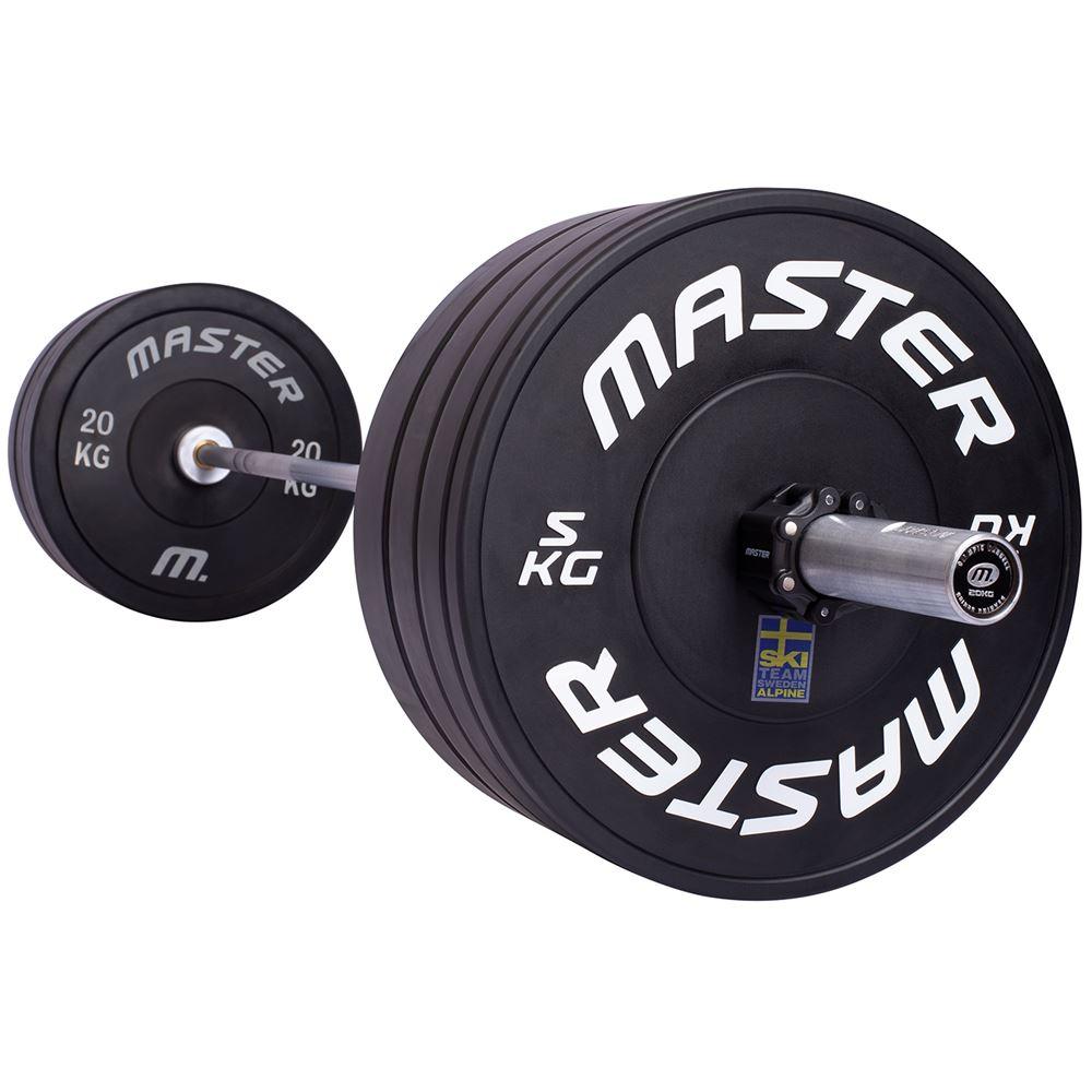 Master Fitness Master Fitness 110 kg Bumperpakke, Vektstangsett bumper