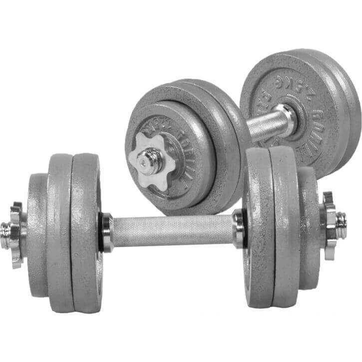 Gorilla Sports Gorilla Sports Hantler IRON Støpejern - 2x15kg, Manualsett