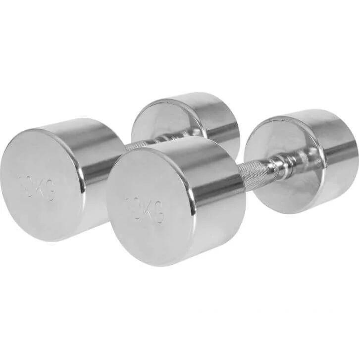Gorilla Sports Gorilla Sports Dumbbells Chrome, Manualer Krom