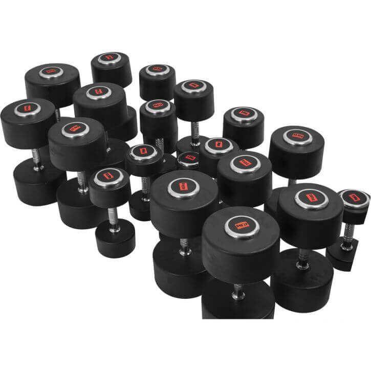 Gorilla Sports Gorilla Sports Dumbbells PREMIUM gummi, Gummimanualer