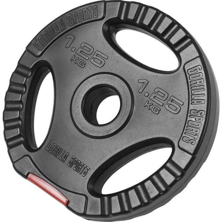 Gorilla Sports Gorilla Sports Vektskiver Pro Trigrip, Vektplater Plast