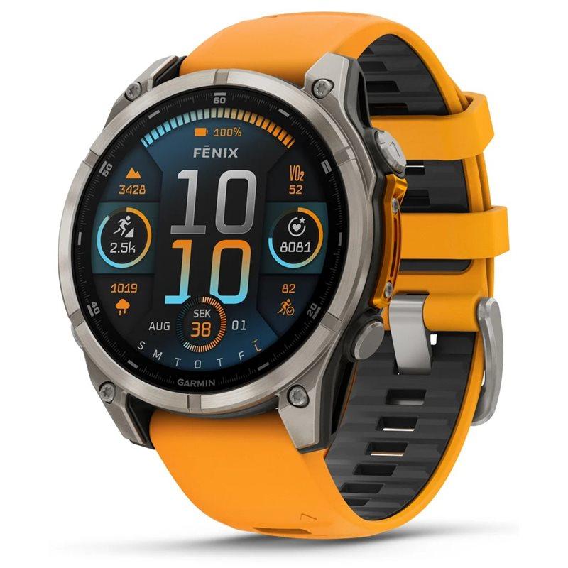Garmin Garmin fenix 8 47mm.AMOLED.Saphire Silver/Orange