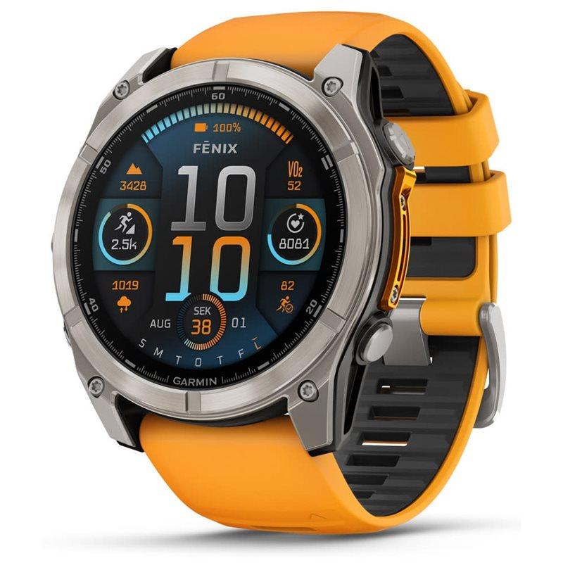 Garmin Garmin fenix 8 51mm.AMOLED.Saphire Silver/Orange