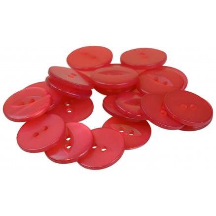 Infinity Hearts Infinity Hearts Knapper Akryl Cerise 19mm - 20 stk