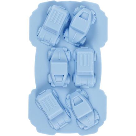 Diverse Silikonform, biler, H: 2,5 cm, L: 3 cm, B: 4,5 cm, 12,5 ml, 1 stk.