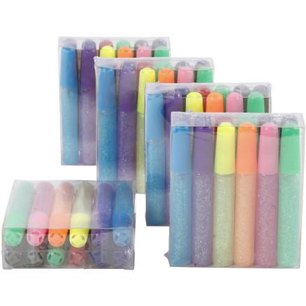 Diverse Glitterlim, 60x10 ml/ 1 pk.