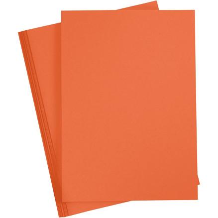 Diverse Kartong, A4, ark 210x297 mm, 180 g, orange, 20 ark/ 1 pk.
