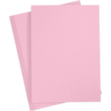 Diverse Kartong, A4, ark 210x297 mm, 180 g, lys pink, 20 ark/ 1 pk.