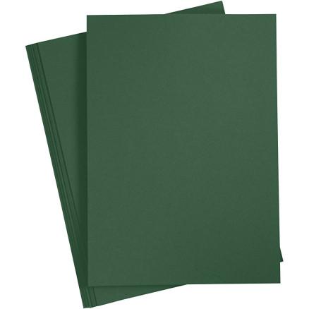 Diverse Kartong, A4, ark 210x297 mm, 180 g, mørk grønn, 20 ark/ 1 pk.