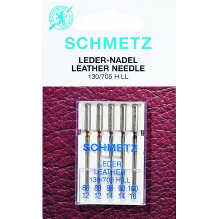 Schmetz Schmetz Symaskinnåler Lær Ass. 80-100 - 5 stk