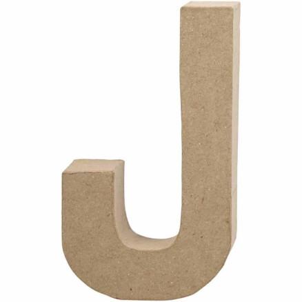 Diverse Bokstav, J, H: 20,5 cm, B: 11,5 cm, tykkelse 2,5 cm, 1 stk.