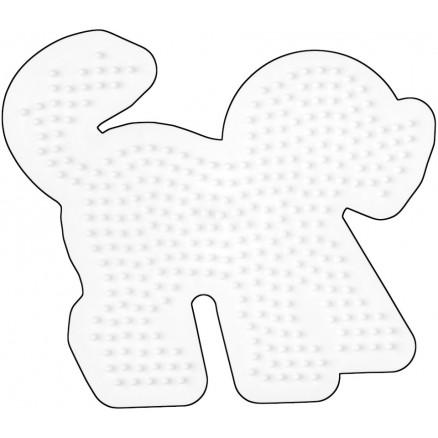 Hama Hama Midi Perleplate Hund Hvit 13,5x12cm - 1 stk