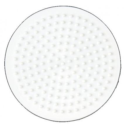 Hama Hama Midi Perleplate Rund Liten Hvit 8cm - 1 stk