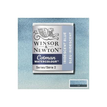Winsor Newton Cotman akvarellmaling 1/2 pan Iridescent Blue 472