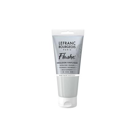 LB FINE ARTS Flashe akryl 80 ml perlehvit iriserende