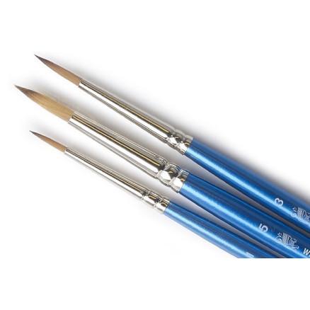 Winsor Newton Cotman børstesett med kort skaft, rund 1/3/ 5