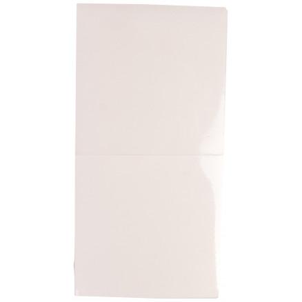 Diverse Passepartoutkort Hvit 12,5x12,5cm u/hull - 25 stk