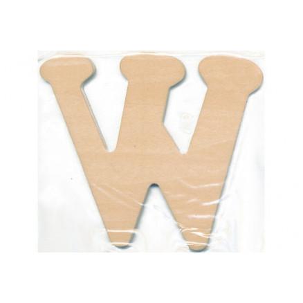 Craft Line Trebokstav W 10x0,4cm - 1 stk