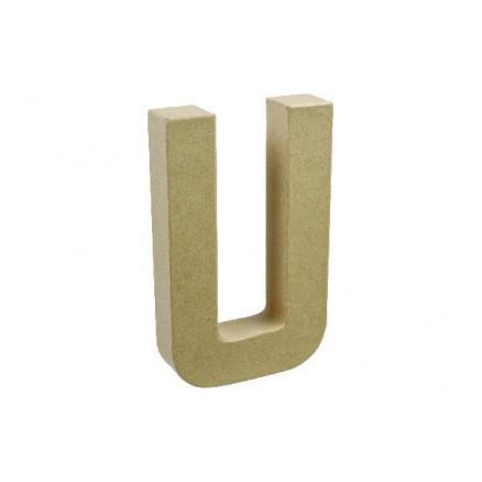 Diverse Pappbokstav U 20x11,5cm - 1 stk