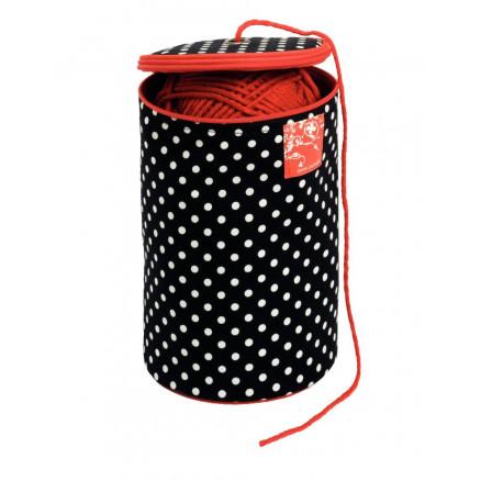 Prym Prym Garnholder Polka Dots Svart 14,5x21,5 cm