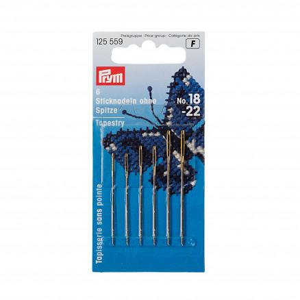 Prym Prym Strameinåler uten Spiss Stål Sølv 0,80x37mm Str. 24 - 6 stk