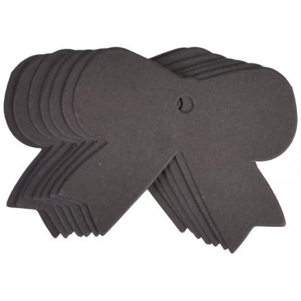 Infinity Hearts Infinity Hearts Til/Fra Kort Sløjfe Karton Svart 4,7x5,7cm - 10 stk