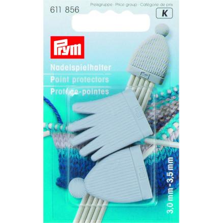 Prym Prym Maskestopper / Pinnebeskytter til strømpepinne nr. 3,00-3,50mm Grå Lue og Votter - 2 stk