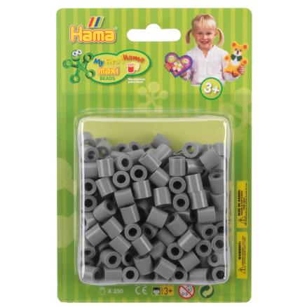 Hama  Hama Maxi Perler Blisterpakning 8517 Grå - 250 stk
