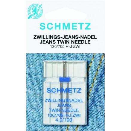 Schmetz  Schmetz Symaskinnåler Tvilling Jeans 130/705 H-J Zwi Str. 4,0-100 - 1 stk