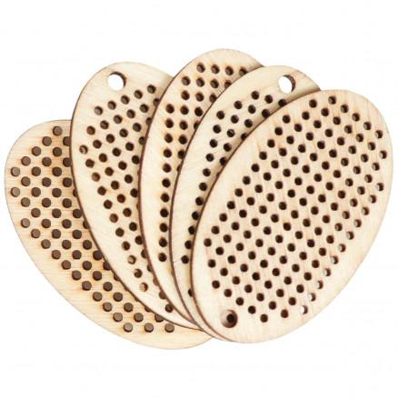 Infinity Hearts Infinity Hearts Broderi/Korssting Treplate/Nøkkelring Oval 5x3cm - 5 stk