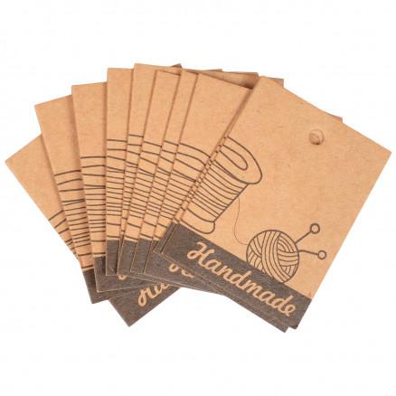 Infinity Hearts Infinity Hearts Hangtags Handmade Papp Brun 4x3cm - 10 stk