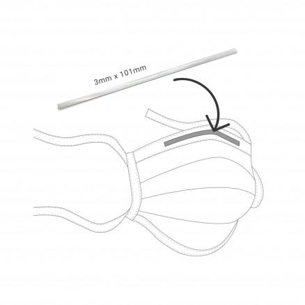 Prym Nesebøyle til Munnbind/Masker Metall Sølv 101x3mm - 8 stk