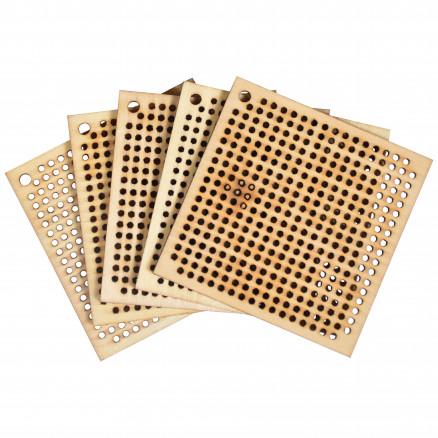 Infinity Hearts Infinity Hearts Broderi/Korssting Treplate/Nøkkelring Firkant 6x6cm - 5 stk