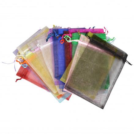 Infinity Hearts Infinity Hearts Organza vesker 22 Ass. Farger 15x10cm - 22 stk.