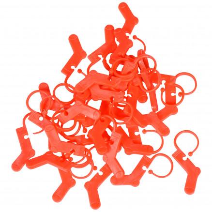 Infinity Hearts Infinity Hearts Stitch Markers Sock Red 3x2,5 cm - 30 stk.