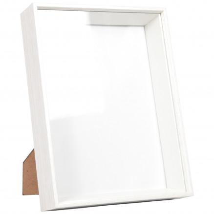 Diverse Dekorsjonsramme MDF Hvit 21,5x16,5x4cm