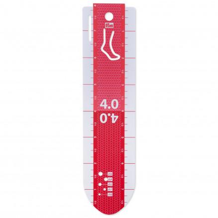 Prym Prym Sokkemåler Plast Rød/Blå 20cm/8inch - 1 stk