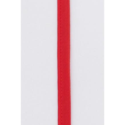 Diverse Passepoilbånd på Metermål Polyester/Bomull 003 Rød 8mm - 50cm