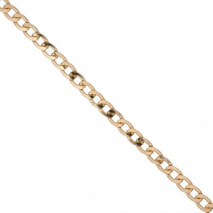 Infinity Hearts Infinity Hearts Kjede i Metermål Aluminium Gull 12x8mm - 50cm