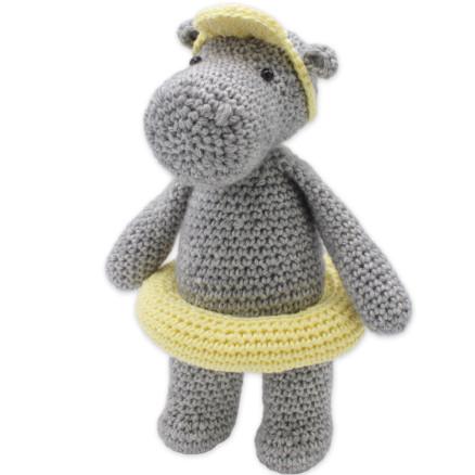 Hardicraft Lag selv/DIY-sett Henny Hippo hekling