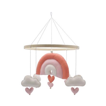 Hardicraft Lag selv/DIY-sett Regnbue Mobile Rosa Filt
