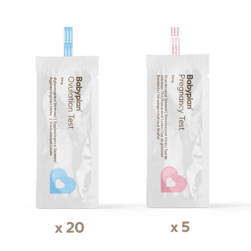 Babyplan Babyplan testsett - 20 eggløsningstest + 5 graviditetstest strimmel