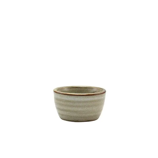 Genware Terra Porcelain Grey Ramekin 45 Ml / 1,5 Oz
