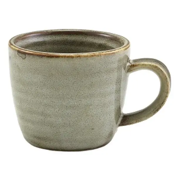 Genware Terra Porcelain Grey Espressokopp 9 Cl / 3 Oz