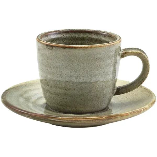 Genware Terra Porcelain Grey Underkopper 11,5 Cm