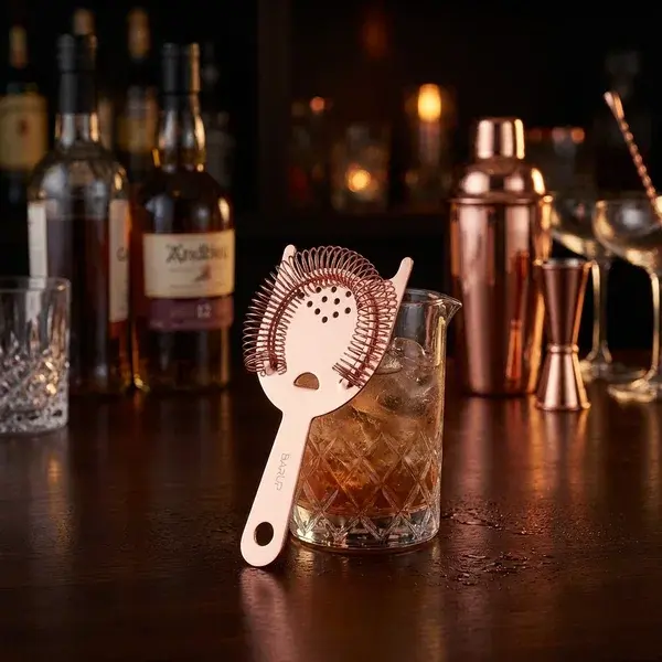Hendi Hawthorne-strainer Rustfrit Stål Kobberbelægning