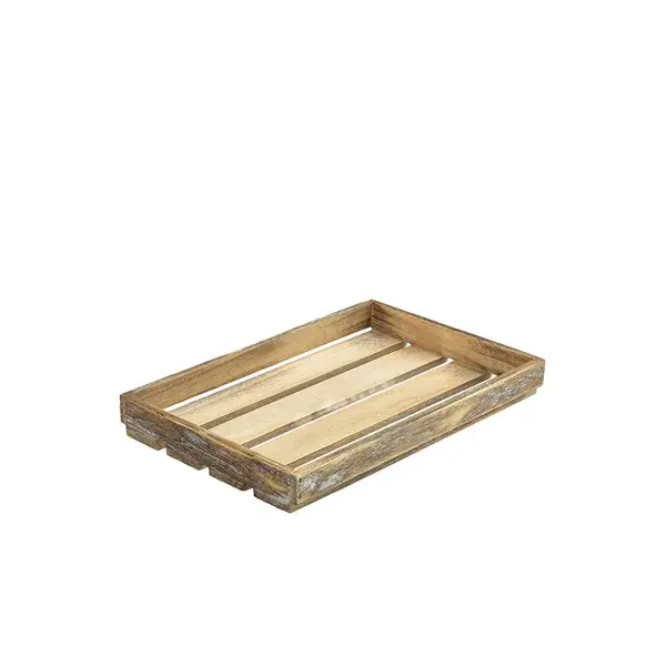 Genware Genware Dark Rustic Trekasse 35 x 23 x 4 Cm