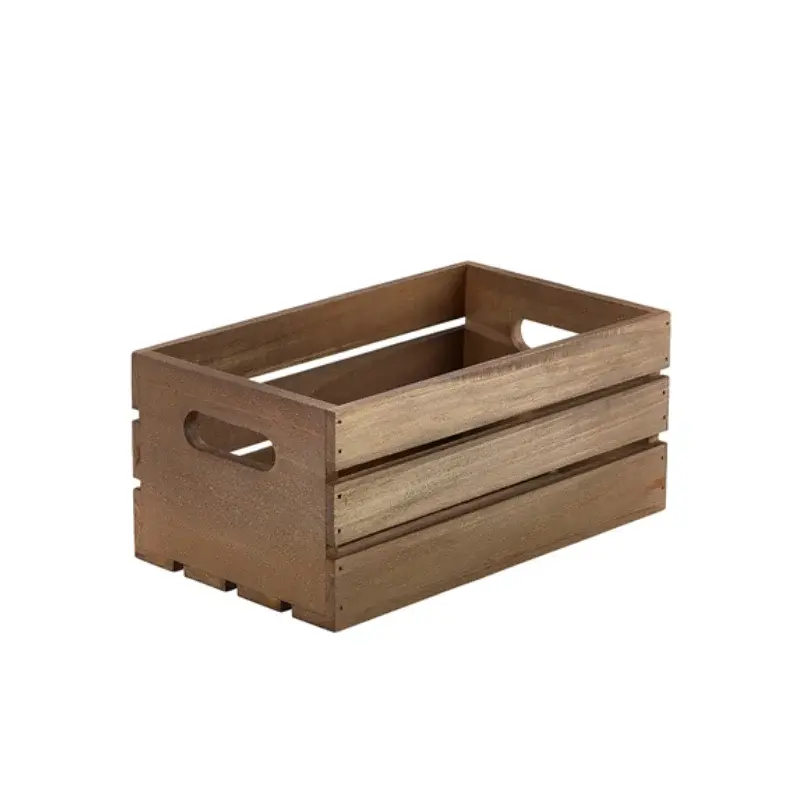 Genware Genware Dark Rustic Trekasse 27 x 16 x 12 Cm