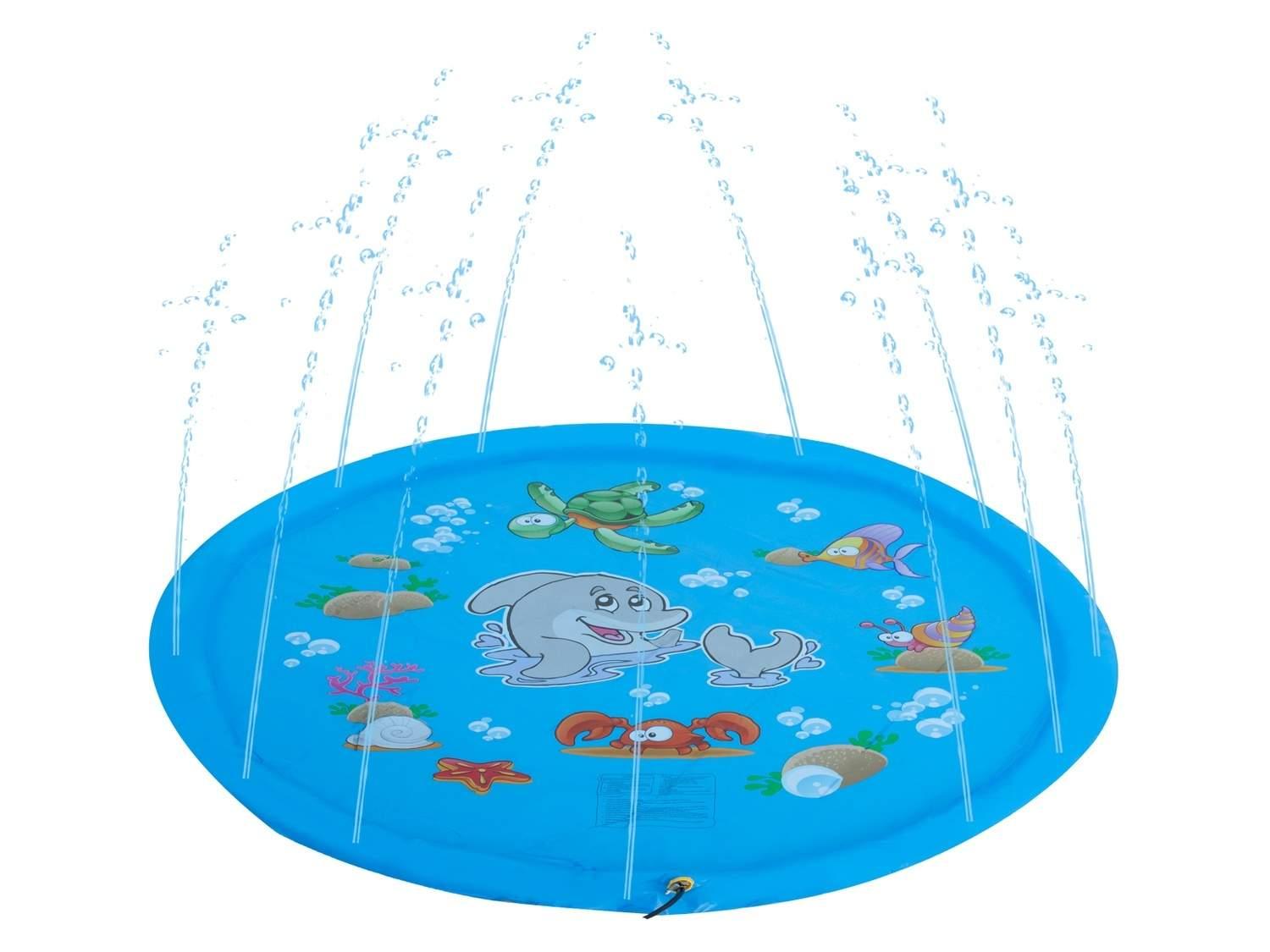 Pricenet Fargerikt barnebasseng med fontene, 170 cm PVC