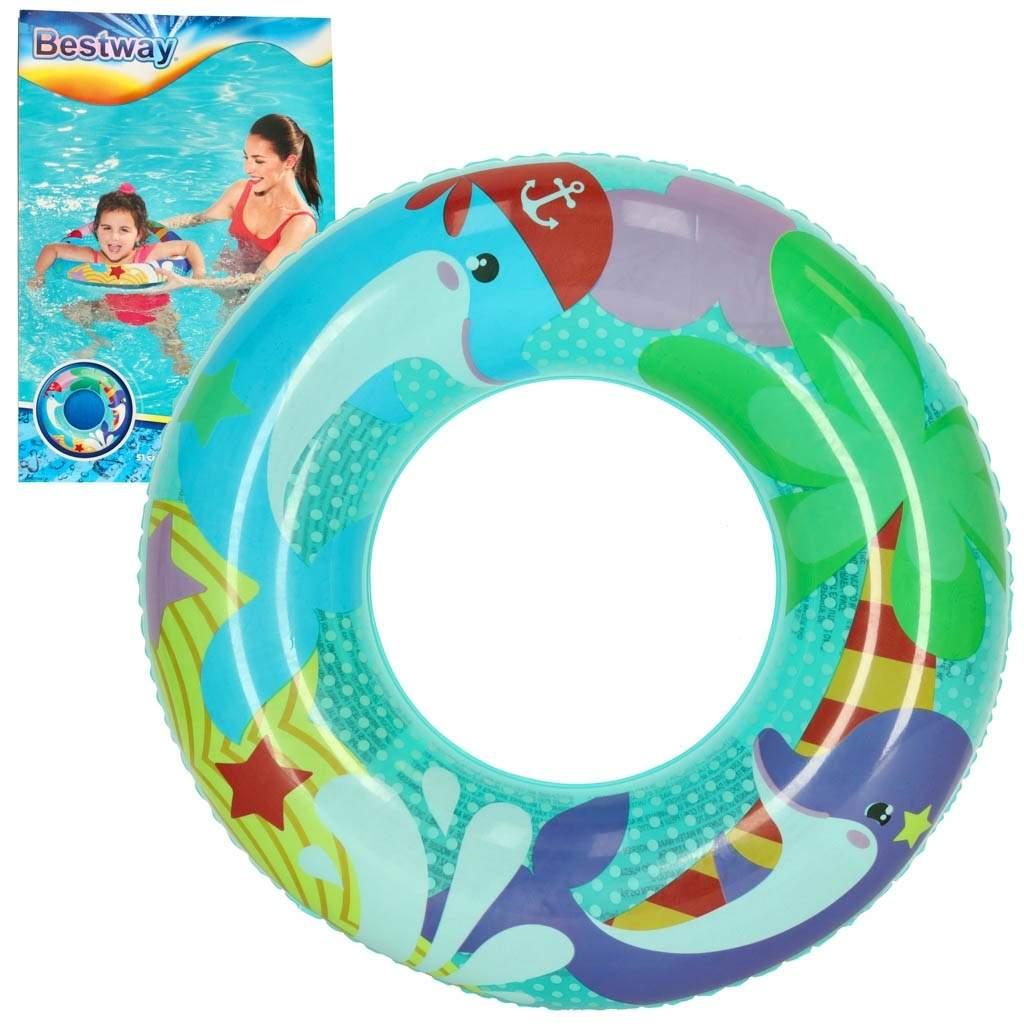 Pricenet Oppblåsbart barnehjul 51cm Delfinmotiv
